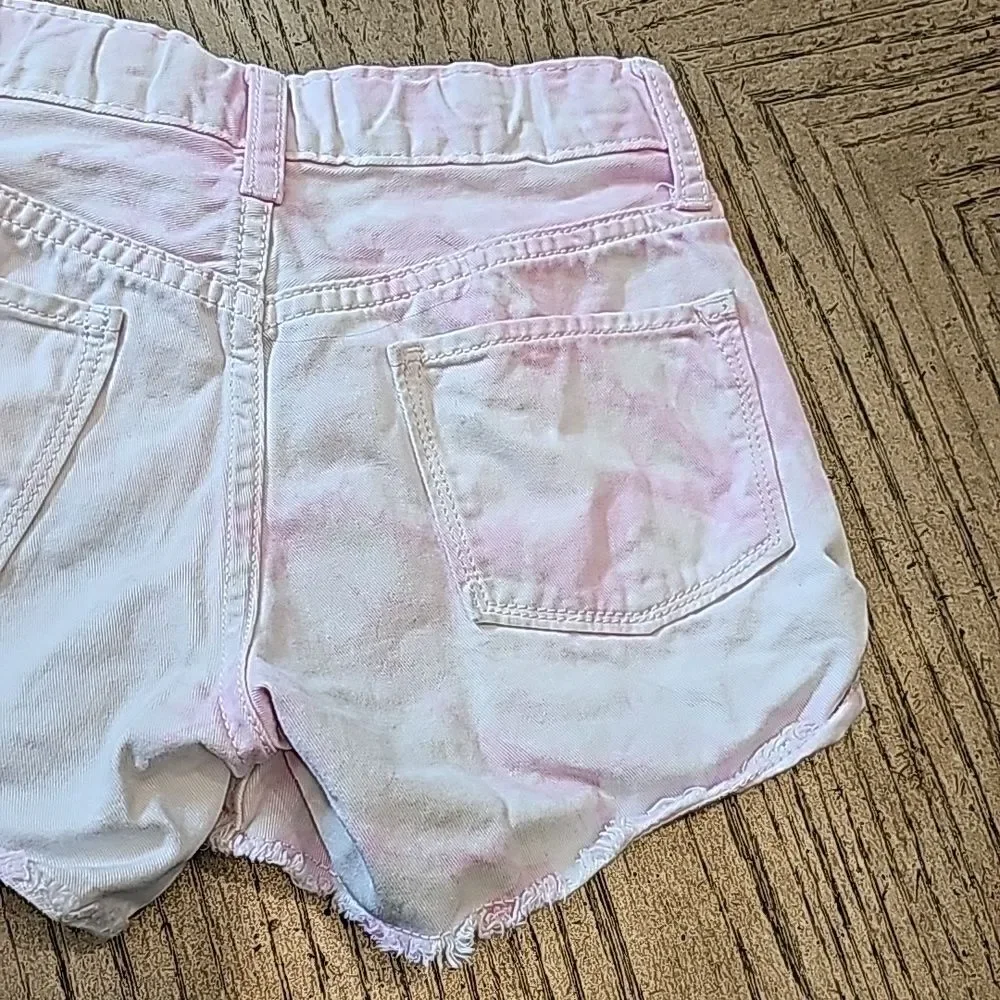 Girls size 10 denim tie dye shorts Old Navy
